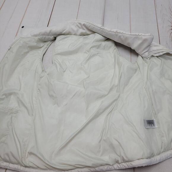 The North Face Pseudio cream quilted vest zip slim - Picture 8 of 11